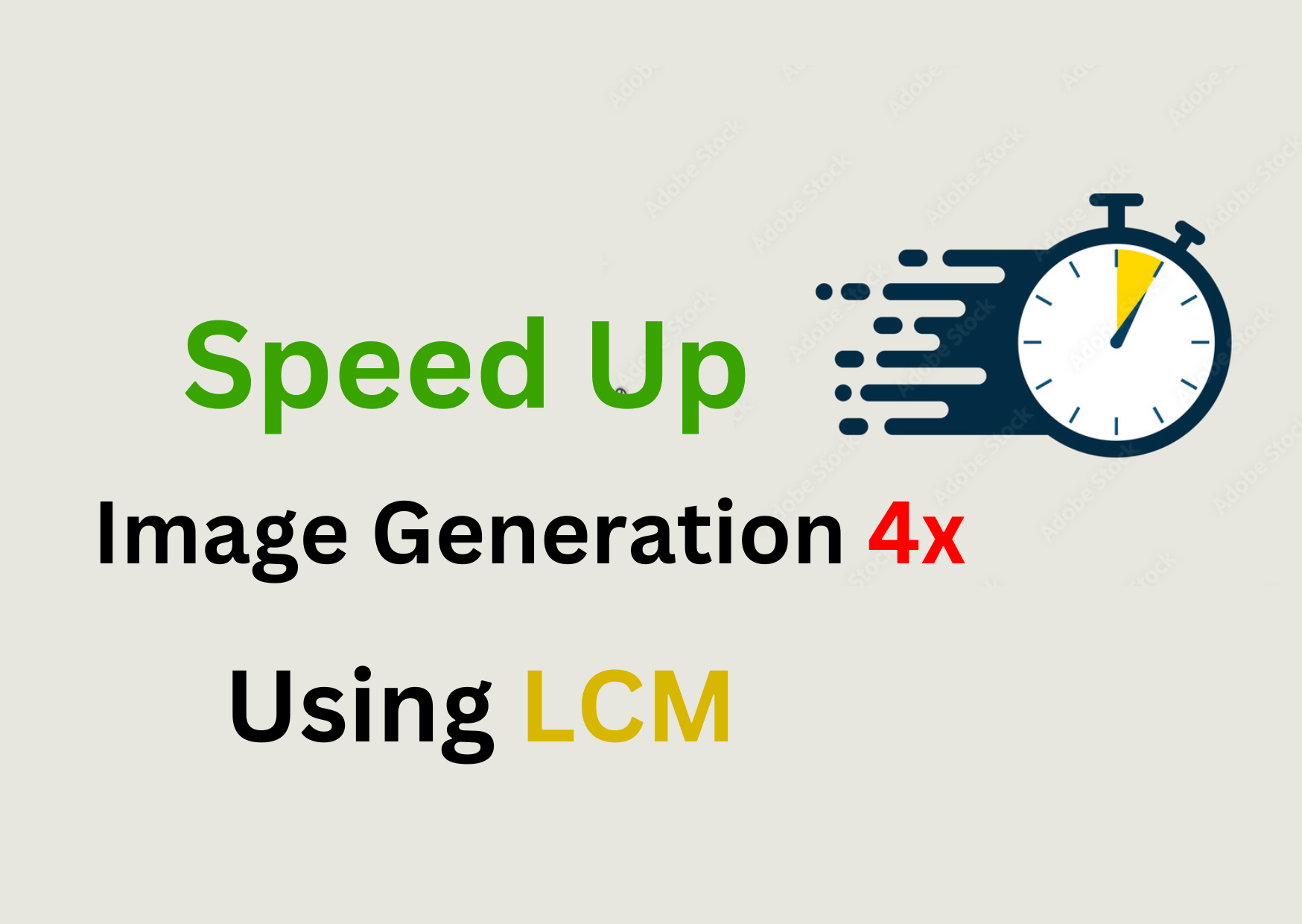 Speed Up Image Generation by 4x: Using LCM