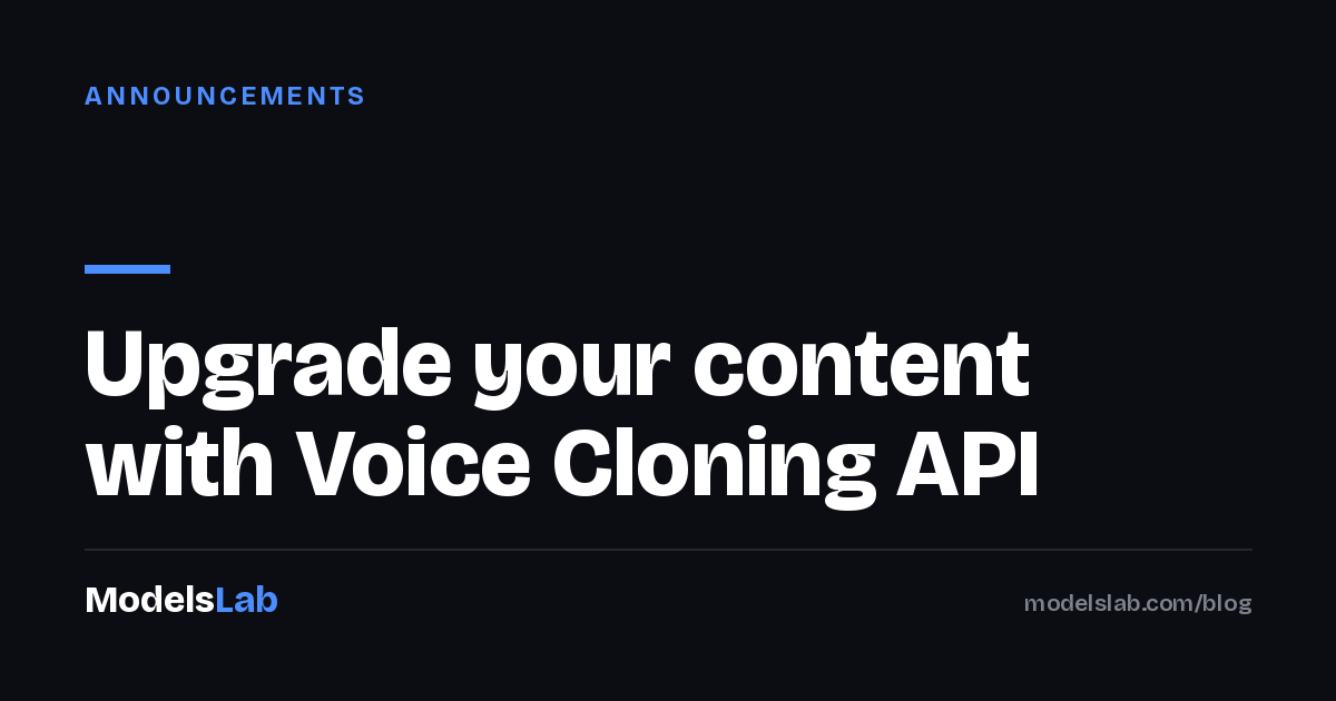 Upgrade your content with Voice Cloning API 2026