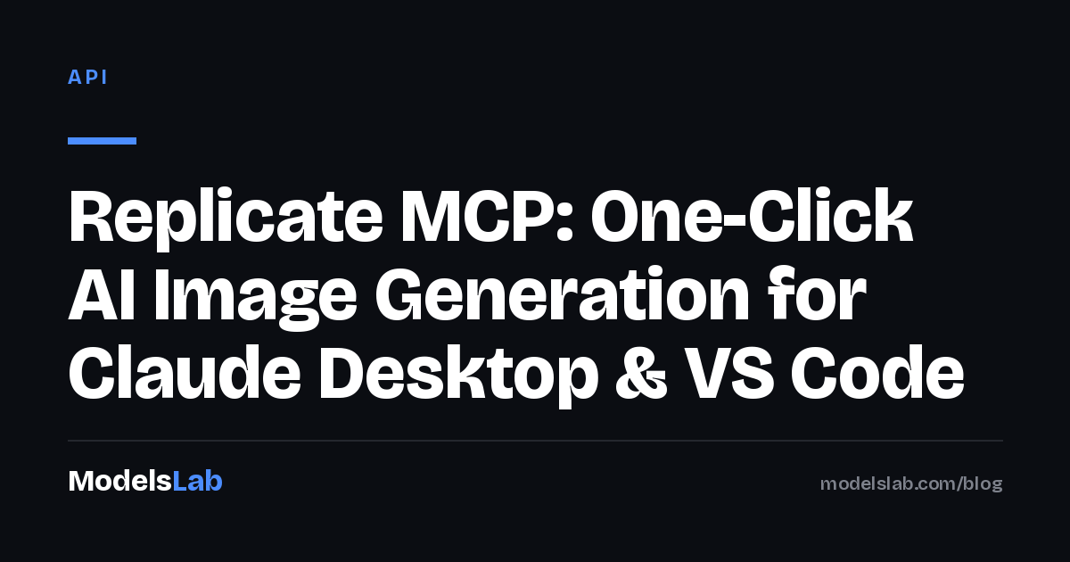 Replicate MCP: One-Click AI Image Generation for Claude Desktop & VS Code 2026
