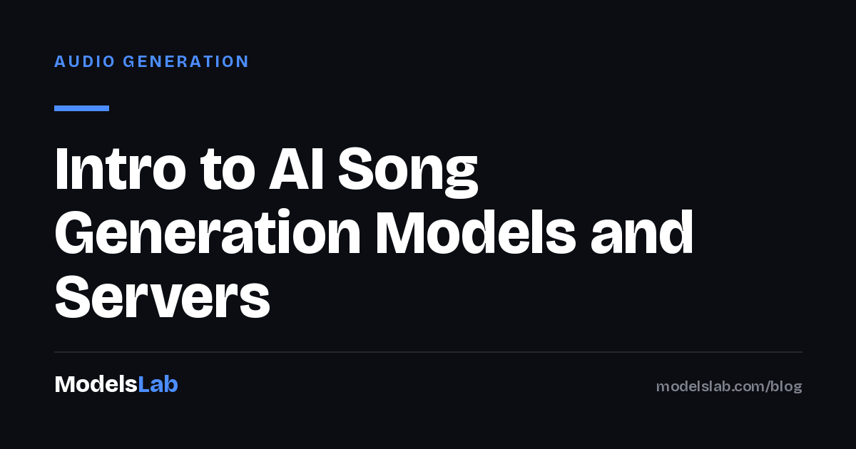 Intro to AI Song Generation Models and Servers 2026