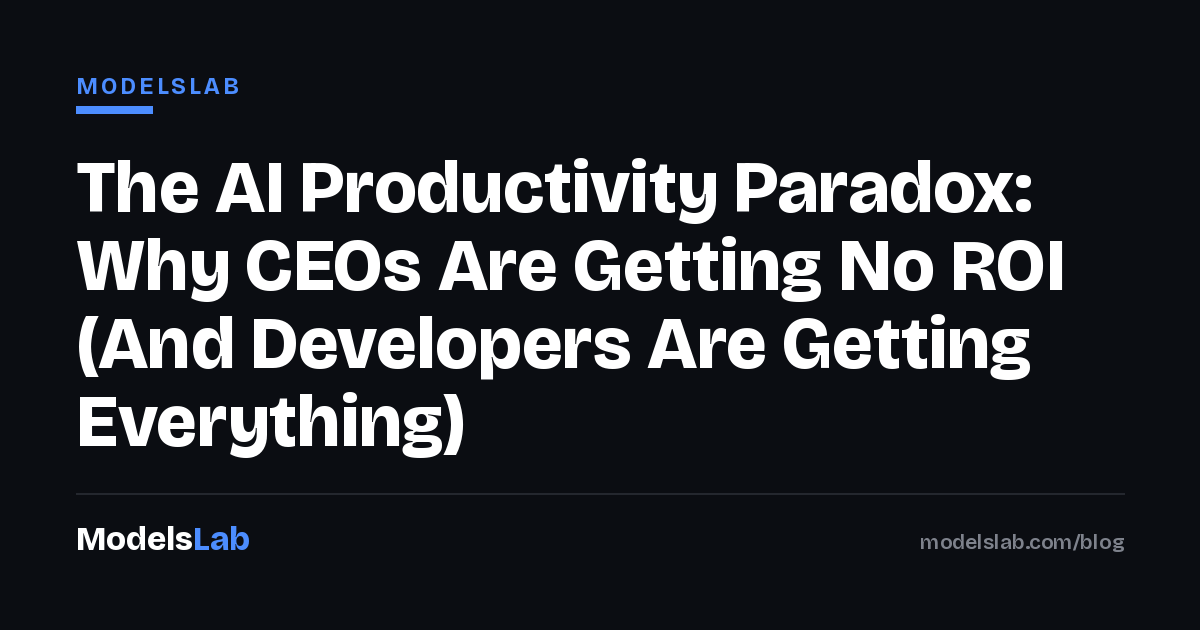 The AI Productivity Paradox: Why CEOs Are Getting No ROI (And Developers Are Getting Everything)