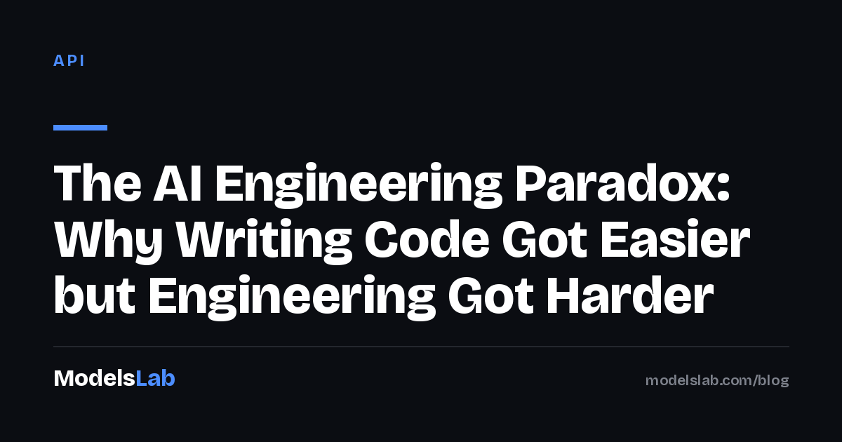 The AI Engineering Paradox: Why Writing Code Got Easier but Engineering Got Harder 2026