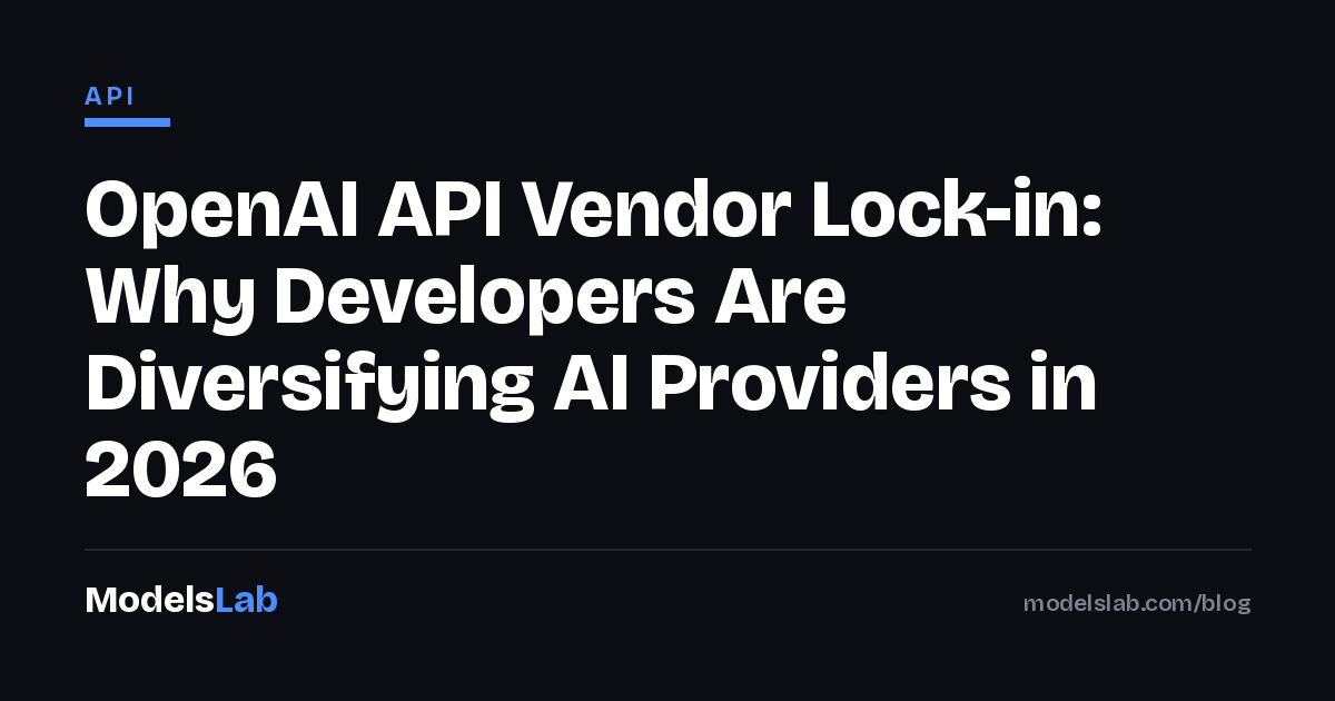 OpenAI API Vendor Lock-in: Why Developers Are Diversifying AI Providers in 2026