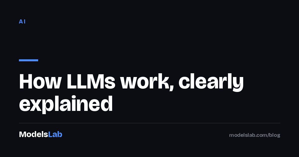 How LLMs work, clearly explained 2026
