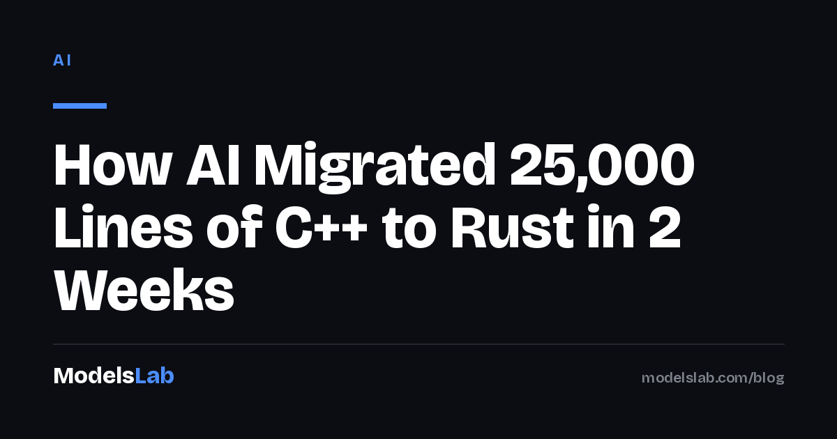 How AI Migrated 25,000 Lines of C++ to Rust in 2 Weeks 2026