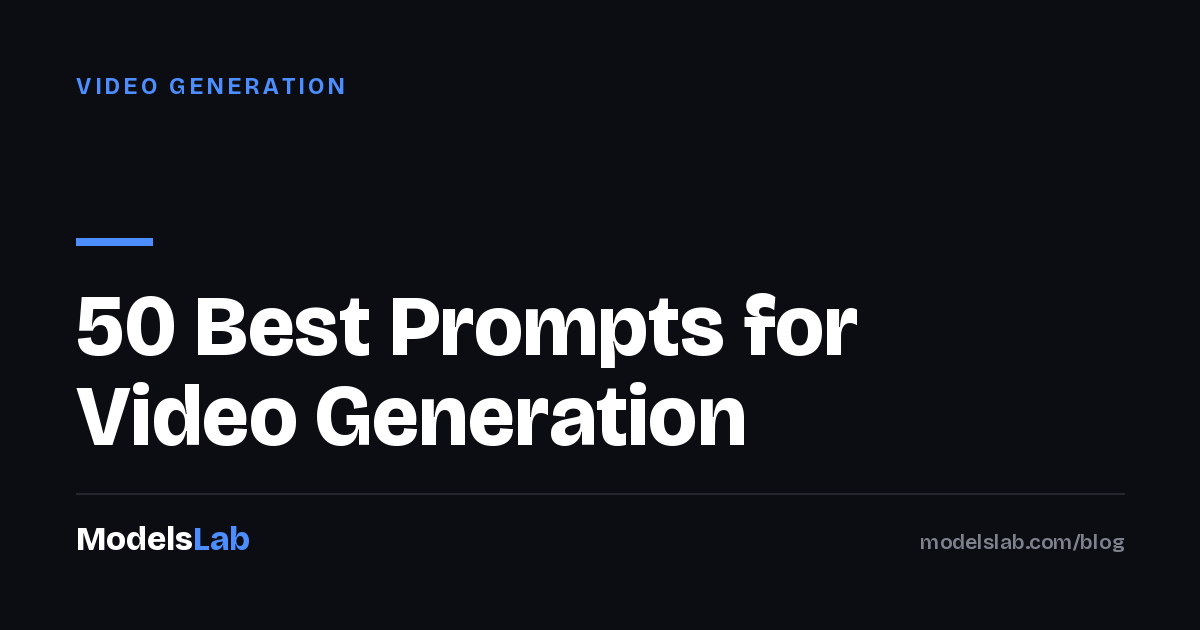 50 Best Prompts for Video Generation 2026