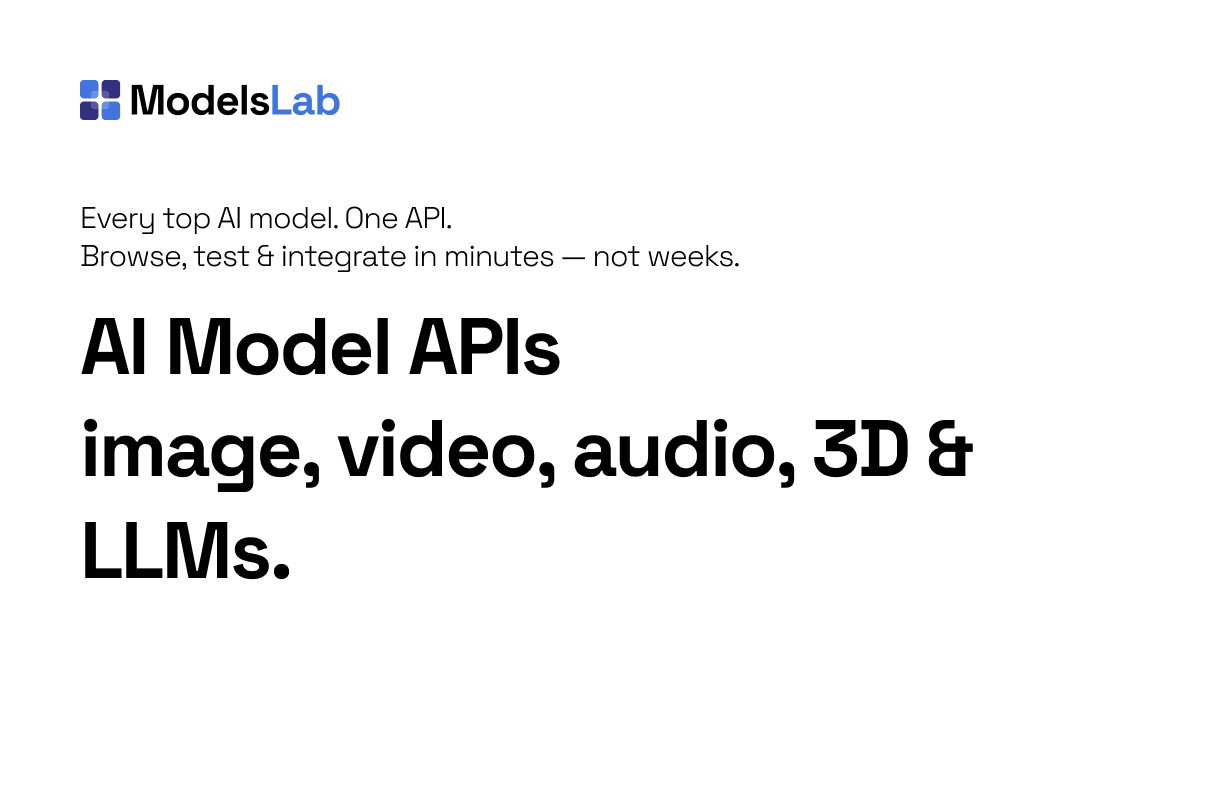 Audio & Music Generation AI Models & APIs | ModelsLab