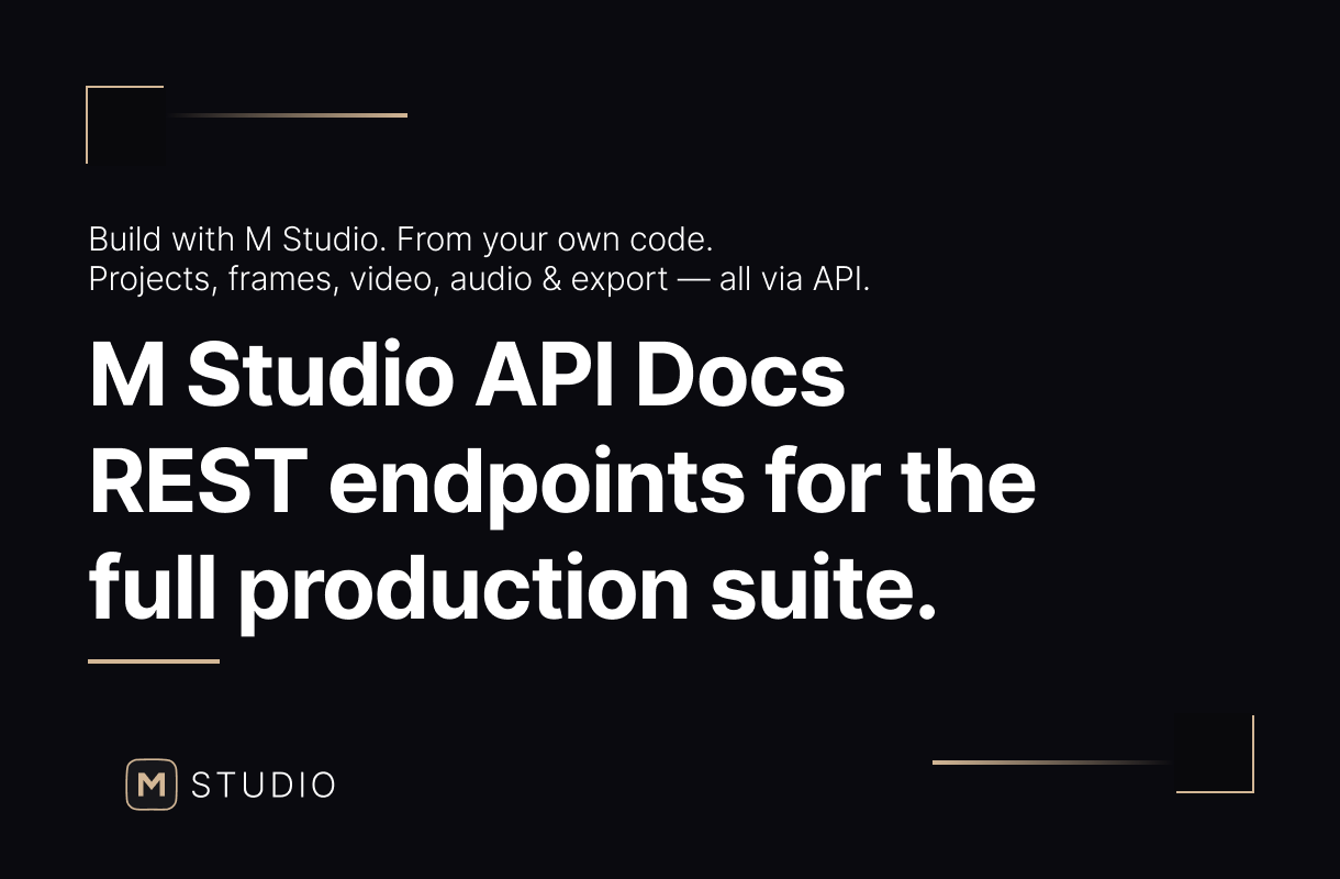 API Documentation | M Studio