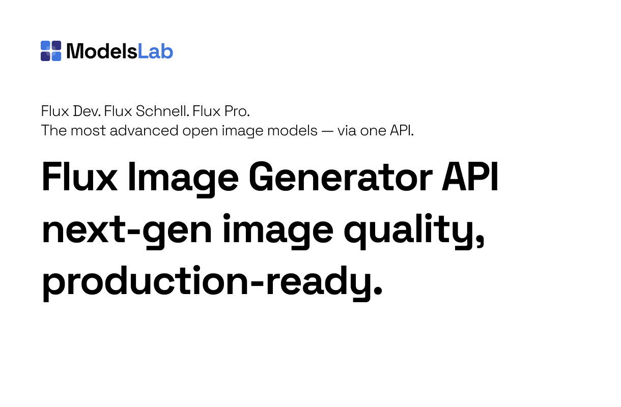 Flux Image Generator API – AI-Powered Image Creation