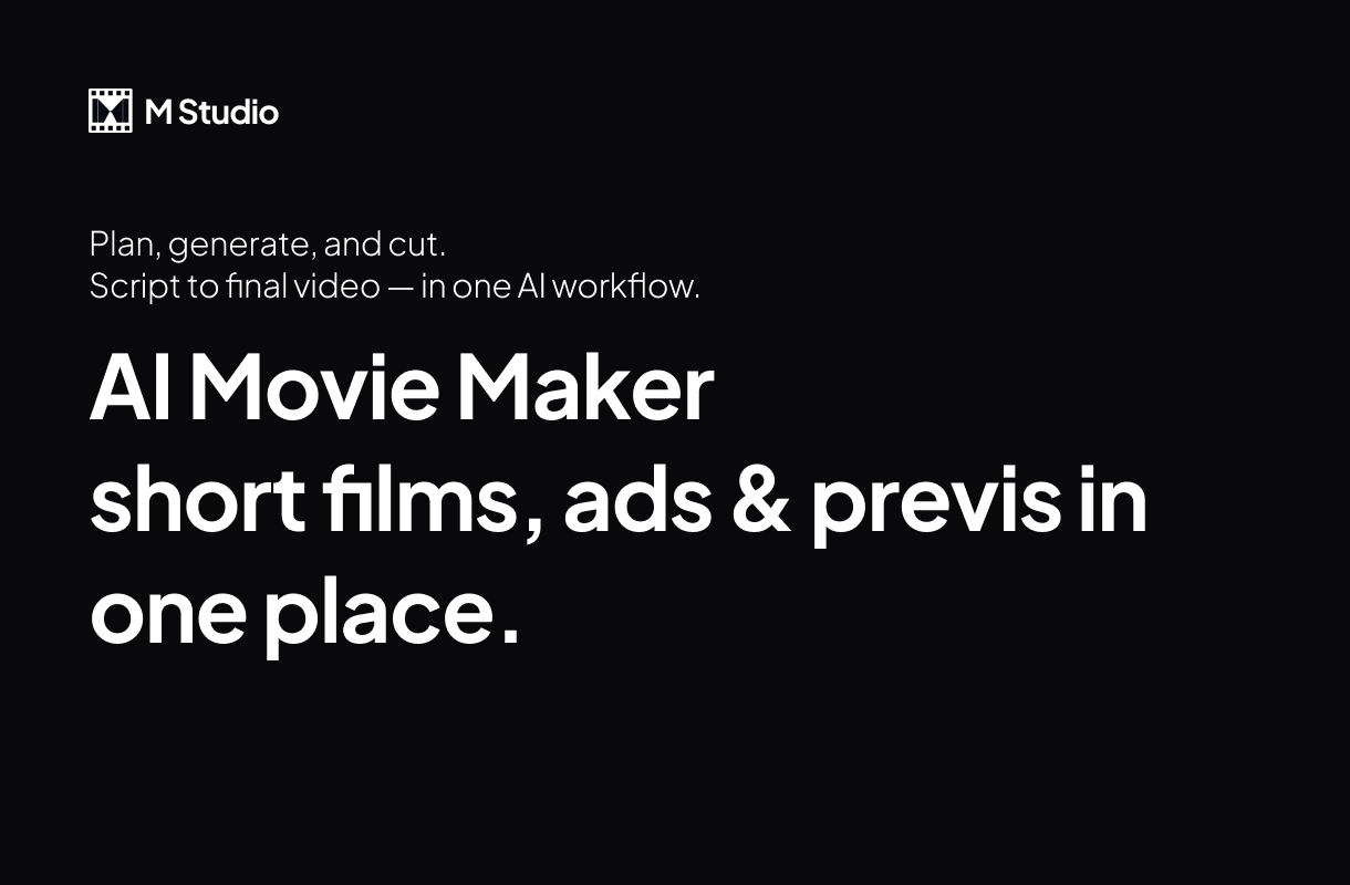 End-to-end AI filmmaking pipeline: script through export