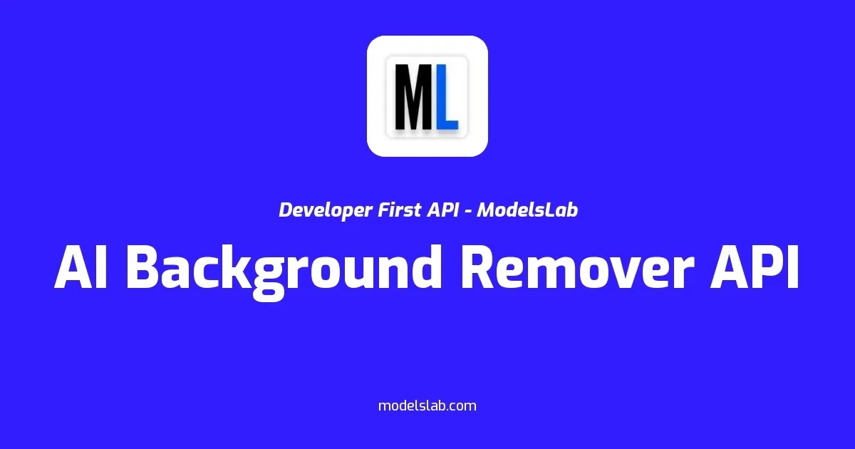 AI Background Remover API – Remove Image Backgrounds Instantly